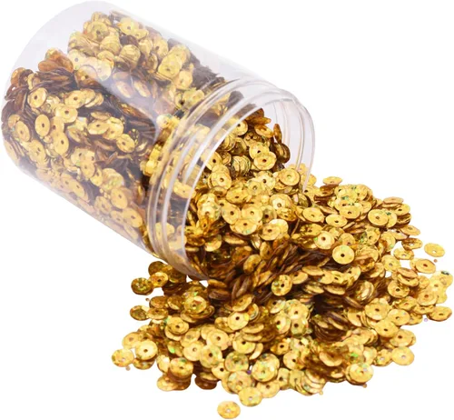 Vista 51 de Mandala Crafts 20000 AB - Lentejuelas iridiscentes para coser y bordar, paillettes redondas de 0.236 in a granel, lentejuelas decorativas brillantes