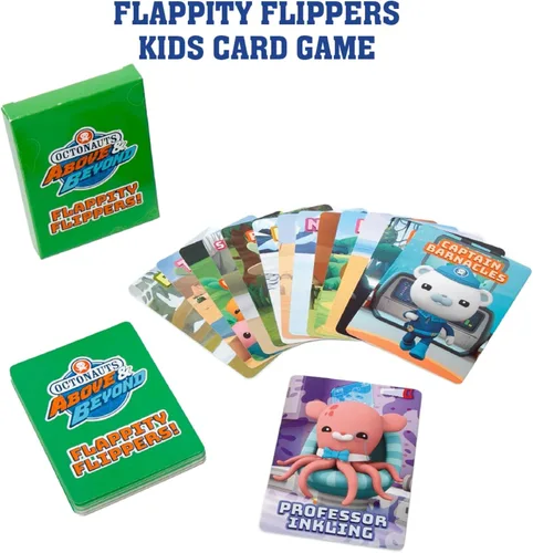 Vista 6 de Mighty Mojo Octonauts - Juegos de cartas clásicos para niños, juego de memoria, Go Fish & Old Maid, divertido juego familiar para niños y niñas