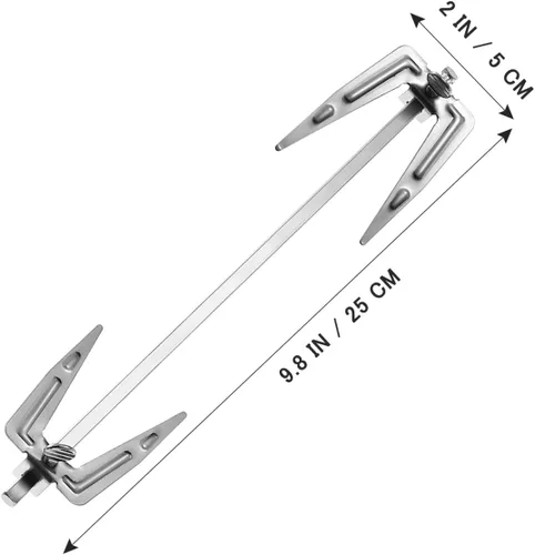 Vista 4 de DOITOOL - Tenedor de acero inoxidable para freidora de aire, piezas de repuesto para accesorios de freidora de aire, tenedor de pollo asado, carne