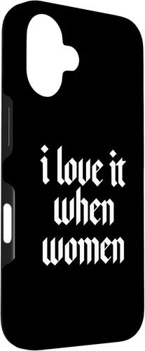 Vista 3 de Love it When Women Subtle Lesbian Funny Minimal Bi Pride Gay Case for iPhone 16
