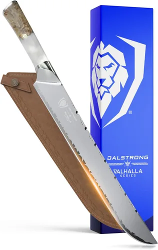 Vista 10 de Dalstrong Cuchillo para cortar - 12" - Serie Valhalla Ravenstone Negro con revestimiento de titanio - Acero Premium 9CR18MOV HC - Mango de Resina