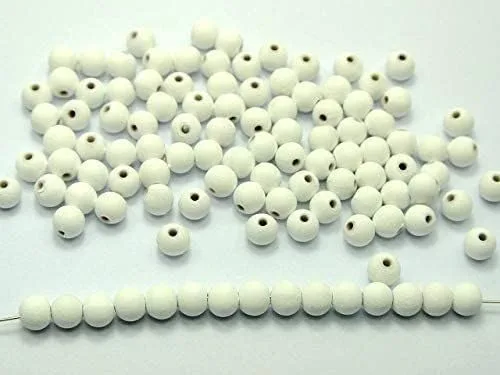 Vista 10 de 500 cuentas redondas acrílicas de neón fluorescentes mate mixtas de 0.24 pulgadas (color: rojo)