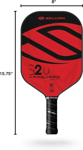 Vista 5 de Selkirk Sport Vanguard - Paleta híbrida de pickleball de fibra de carbono con núcleo de polipropileno X5, raquetas de pickleball
