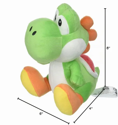 Vista 4 de Little Buddy Super Mario All Star Collection 1416 Yoshi - Peluche de peluche, 8 pulgadas, multicolor