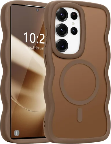 Vista 32 de Pepmune for Samsung Galaxy S25 Plus/S24 Plus Case Wave Frame, Desert Gold Dorado Desierto