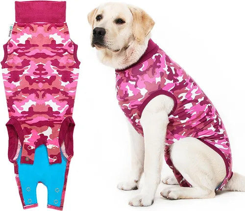 Vista 24 de Traje de recuperación Suitical para perros, de color negro, XXS, Negro
