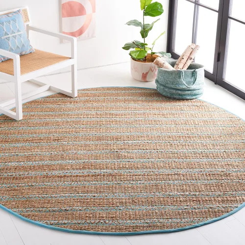 Vista 22 de SAFAVIEH Natural Fiber Collection NFB655Z - Alfombra de pasillo de 2 pies 3 pulgadas x 8 pies, color negro y natural, hecha a mano de yute a rayas