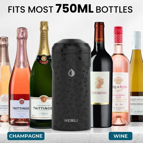 Vista 7 de Funda Aislante Refrigeradora para Botellas de Vino, Mantiene el Vino y el Champán Fríos durante 12 Horas, Enfriador de Botellas de Vino Aislado al