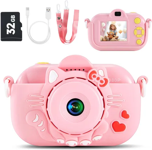 Vista 10 de Cámara digital para niños pequeños de YEEHAO, juguetes para niños de 3 a 9 años, cámara de video para niños pequeños de 1080P, regalos de Navidad