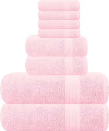 Vista 135 de GLAMBURG Juego de 2 Sábanas de Baño Extra Grandes de Algodón Premium de 700 GSM - 100% Algodón Peinado - 2 Sábanas de Baño 35x70 pulgadas - Calidad