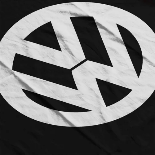 Vista 5 de Volkswagen Camiseta clásica negra con logotipo de VW para hombre