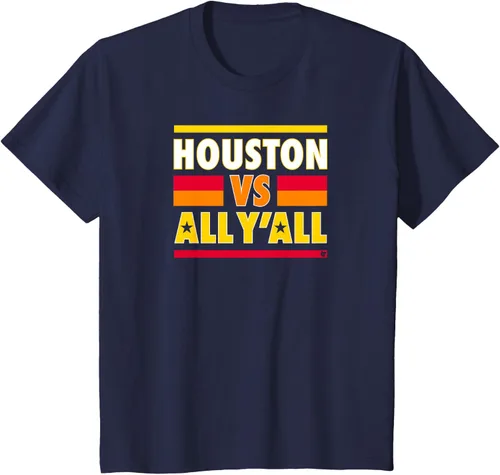 Vista 5 de Houston Vs. All Y'all - Camiseta de béisbol Houston, Azul