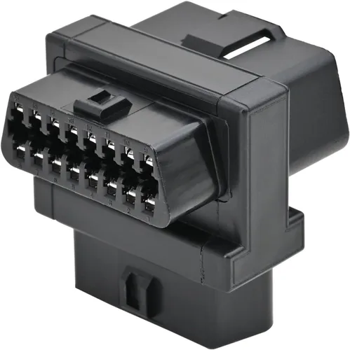 Vista 2 de iKKEGOL Cable divisor OBD2 de bolsillo, OBD II completo de 16 pines, 1 macho a doble hembra, 1 a 2 T, convertidor adaptador de extensión de 2 vías