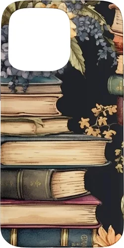 Vista 28 de Funda para iPhone 16 Vintage Floral Book Lover