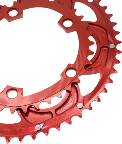 Vista 4 de Plato para bicicleta de carretera 110BCD doble plato 5 brazos redondo ovalado 2X 50T 34T 35T 53T 39T 52T 36T Gravel para Sram Red Rival S350 S900