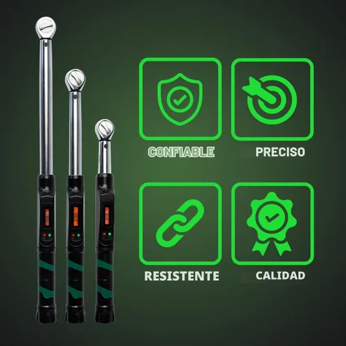 Vista 2 de eTORK - Llave dinamométrica estilo clic Llave dinamométrica de 3/8 Llave dinamométrica de 100 libras Llave dinamométrica automática Llave