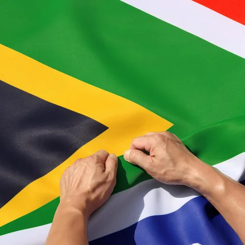 Vista 7 de Bandera de áfrica, South Africa
