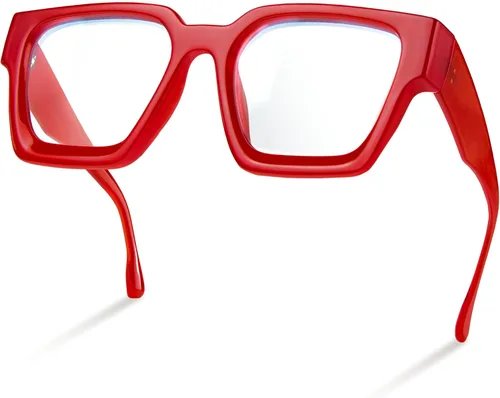 Vista 18 de livho Marco de gafas de gran tamaño para mujer y hombre, lentes rectangulares de moda para computadora, marco elegante *Tortuga de coco