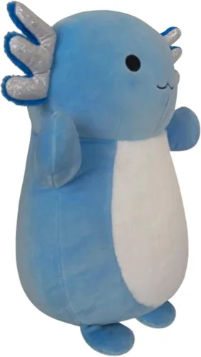 Vista 2 de Squishmallows Original HugMees - Axolote degradado azul de 14 pulgadas - Peluche oficial de Jazwares grande y ultrasuave