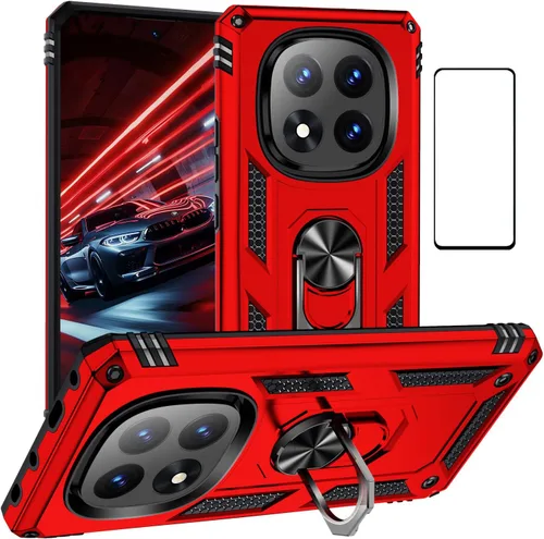Vista 88 de Funda para Xiaomi POCO X3 NFC /X3 Pro con protector de pantalla, armadura de protección militar híbrida resistente a prueba de golpes, funda Negro