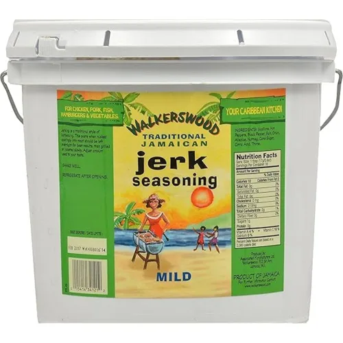 Vista 6 de Condimento jerk tradicional jamaicano Walkerswood, picante y especiado, 128 fl oz