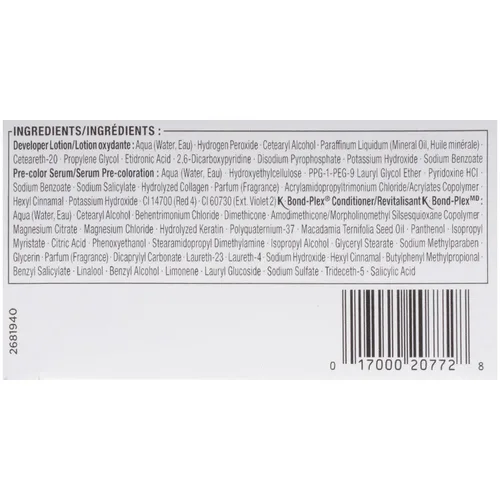 Vista 6 de Schwarzkopf Keratin Color - Crema permanente para el cabello, 4.68 castaño oscuro, 1 kit