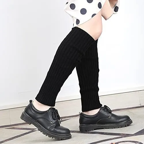 Vista 5 de Calentadores de pierna Y2k para mujer, de punto acanalado, Harajuku, kawaii, calentadores de piernas Streetwear