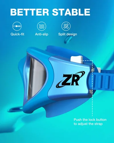 Vista 5 de ZIONOR G1 MAX - Gafas de natación polarizadas antivaho para hombres y mujeres A4 (polarizado + ahumado brillante)