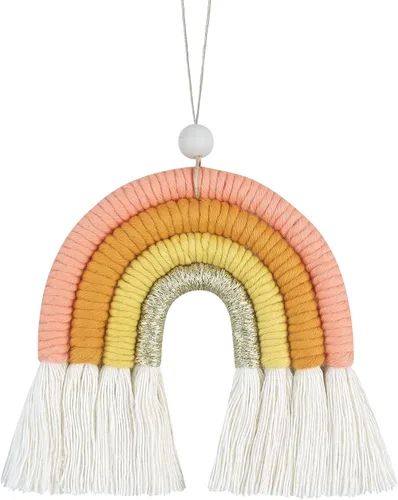 Vista 12 de BOHO GARDEN Encanto de Arcoíris Boho de Macramé - Difusor de Aceite Esencial para Coches, Guardería de Bebés, Dormitorio de Niños y Decoración