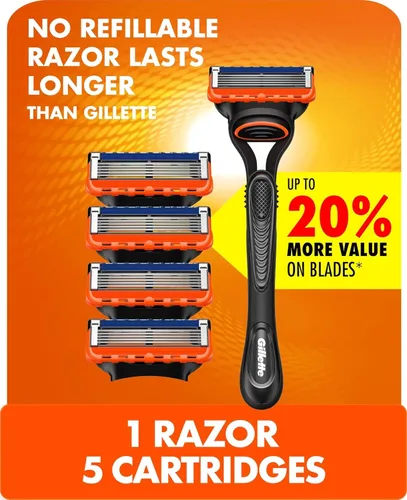 Vista 11 de Gillette Maquinilla de afeitar Fusion5 para hombre, mango + 1 repuesto de cuchilla de afeitar