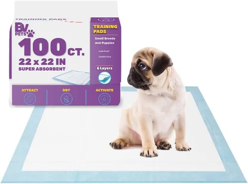 Vista 8 de BV Almohadillas de entrenamiento para orinal para perros, almohadillas para cachorros, almohadillas para orina, absorción rápida, almohadilla