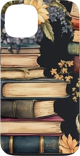 Vista 7 de Funda para iPhone 16 Vintage Floral Book Lover