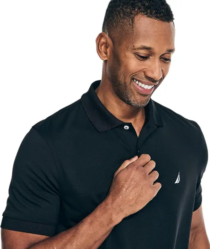 Vista 186 de Nautica playera polo clásica de mangas cortas, color sólido, para hombre