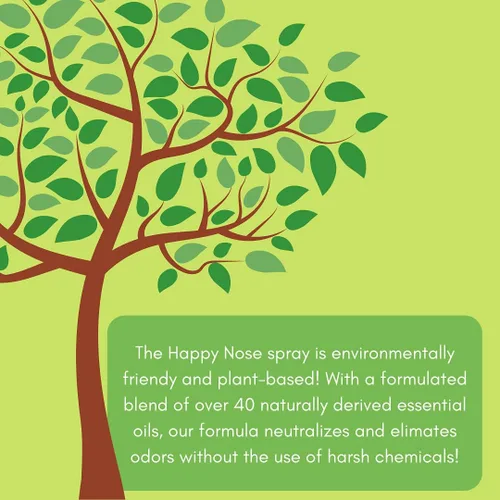 Vista 4 de Happy Nose! Ambientador natural a base de plantas, espray neutralizador de olores para el hogar, trabajo, mascotas, vehículo, humo, equipo deportivo