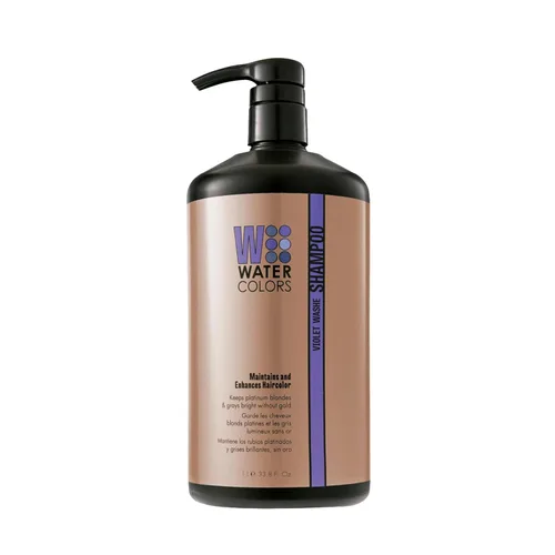 Vista 2 de Champú de color de agua para el cabello plateado metálico 1 litro (33.8 fl oz)