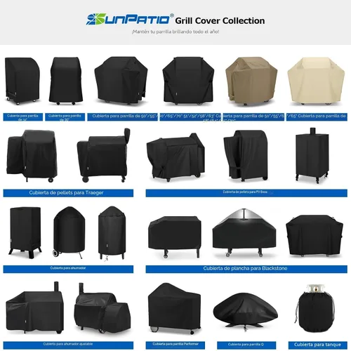 Vista 9 de SunPatio Cubierta para Parrilla de Exteriores Impermeable de Servicio Pesado Compatible con Parrilla de Pellets de Madera Traeger Serie 34