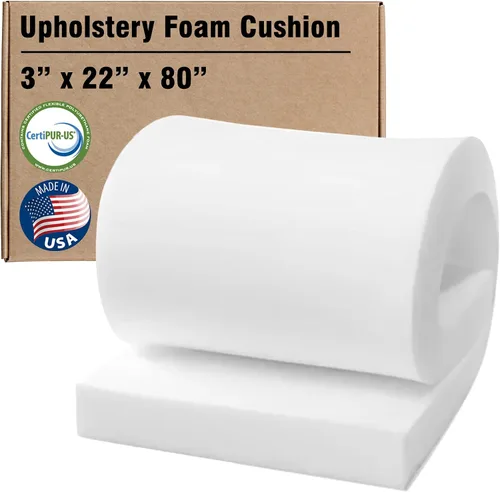 Vista 35 de Isellfoam Espuma para tapicería de 3 pulgadas de alto x 30 pulgadas de ancho x 80 pulgadas de largo 36ILD (firme semisión) cojín de espuma