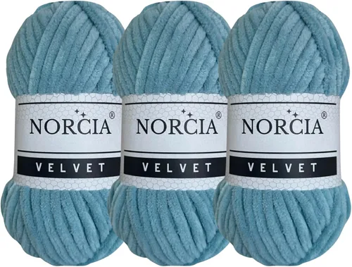 Vista 16 de Hilo de Terciopelo Suave Chenille para Ganchillo Super Voluminoso (100g-3.50oz) (68m-74.3 yds) Hilo para Manta de Bebé para Tejer Amigurumi Hilo