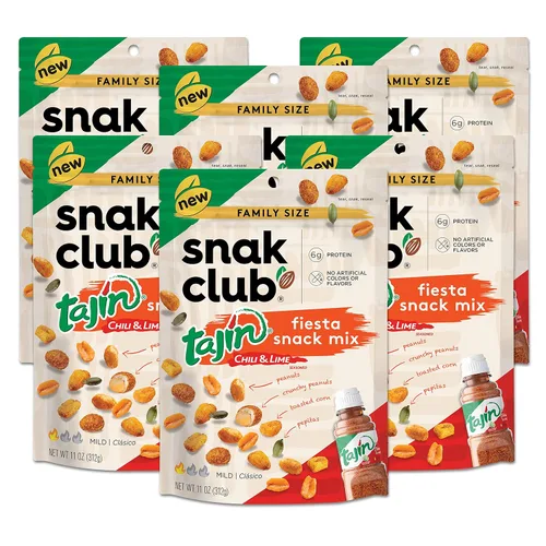 Vista 7 de Snak Club Tajin Fiesta Snack Mix, bolsas de 2.25 onzas (paquete de 12)