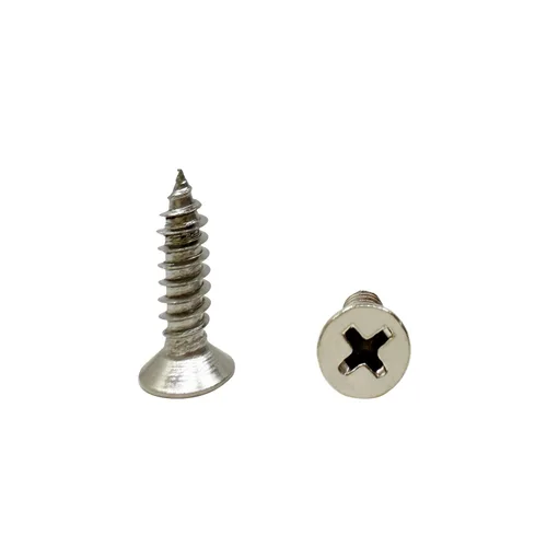 Vista 22 de Tornillos de madera M4x10mm, tornillo Phillips de cabeza plana de acero inoxidable, tornillo autorroscante de cabeza avellanada Phillips