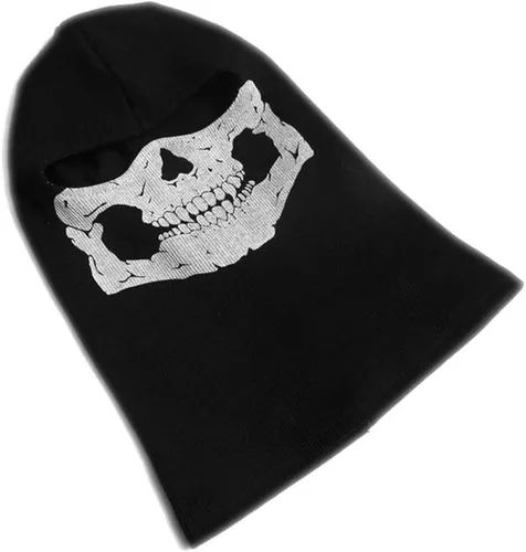 Vista 5 de Pasamontañas Nuoxinus, resistente al viento, máscara de esquí, color negro, máscara de cara completa, máscara para motocicleta, talla única