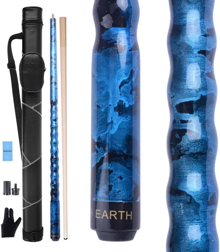 Vista 8 de Kit de palo de billar con punta de 13 mm y diseño ergonómico de 58 pulgadas, palo de arce canadiense con estuche duro 13mm Tip