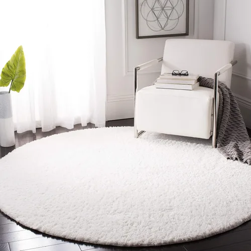 Vista 62 de SAFAVIEH Colección August Shag - Alfombra de área de 6 x 9 pies, color lila, diseño sólido, no desprende pelusa y de fácil cuidado, grosor de 1.2