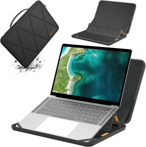 Vista 32 de Smatree MS23T Funda protectora dura EVA con soporte compatible para HP Pro x360 Fortis 11 G11/G10/G9 de 11.6 pulgadas, HP Fortis 11 G9 Q/x360 11 G3