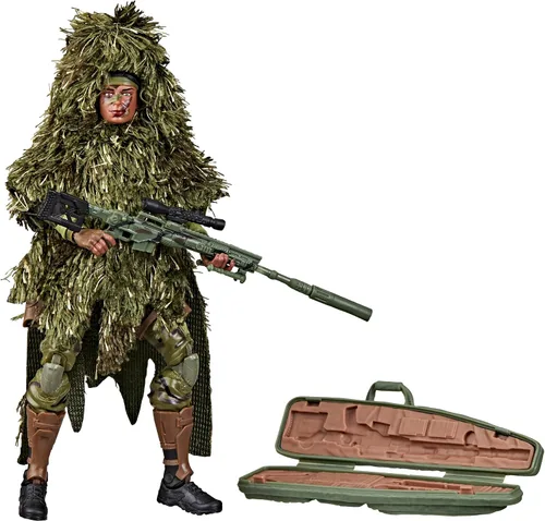Vista 12 de G.I. Joe Classified Series 60th Anniversary Action Marine - Francotirador, figura de acción coleccionable de 6 pulgadas con traje Ghillie y 19