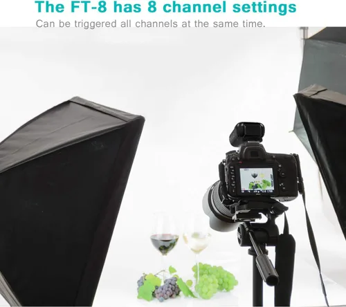 Vista 6 de Disparador de flash inalámbrico 2.4 GHz con transmisor y receptor para Canon