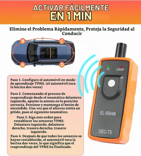 Vista 4 de Herramienta Universal de Aprendizaje TPMS, Entrenamiento de Programación del Sistema, Herramienta de Activación del Sistema de Monitoreo de Presión