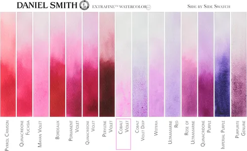 Vista 3 de DANIEL SMITH 284600030 - Tubo de pintura de acuarela extrafino, 0.5 fl oz, violeta cobalto