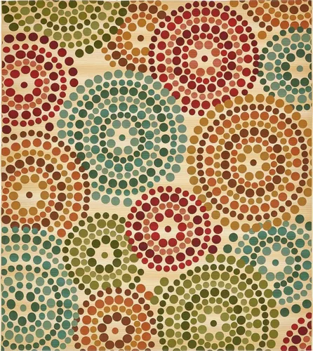 Vista 12 de Unique Loom Outdoor Modern Collection - Alfombra de área - Spark (4 pies 1 pulgada octágono beige/borgoña)