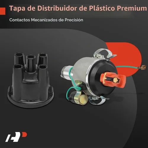Vista 5 de Distribuidor de encendido A-Premium con tapa y rotor Compatible con Volkswagen Beetle, Campmobile, Fastback, Karmann Ghia, Rabbit, Scirocco